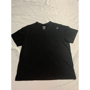 Reebok Black V-Neck‎ Short Sleeve Athletic T-Shirt Men's XL/EG/TG
